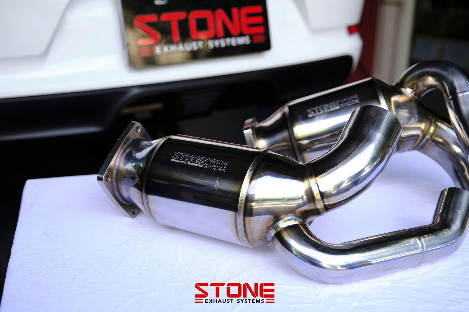 ポルシェ 911 カレラ 991.2 ダウンパイプ スポーツキャタライザー STONE Exhaust